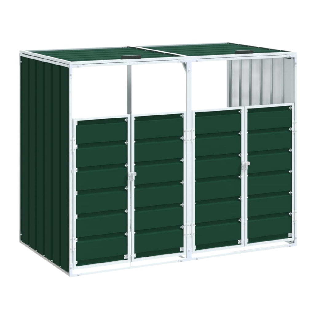 Garden storage shed for outdoor use in galvanized steel - 150 x 100 x 120