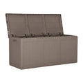 Outdoor Storage Box for Garden Use Made of Durable Plastic - 150 x 75 x 65