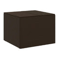 Storage Ottoman for Living Room in Faux Rattan - 60 x 60 x 45