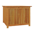 Wooden Storage Box for Outdoor Use Featuring Slatted Design - 100 x 50 x 60