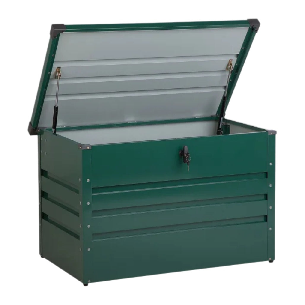 Storage chest for outdoor use in metal - 100 x 50 x 50